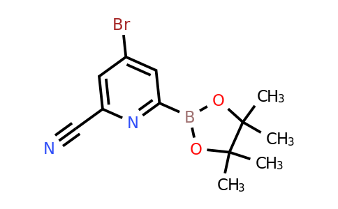 (4-Bromo-6-cyanopyridin-2-YL)boronic acid pinacol ester