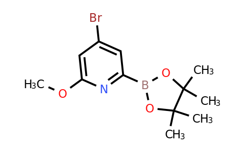 (4-Bromo-6-methoxypyridin-2-YL)boronic acid pinacol ester