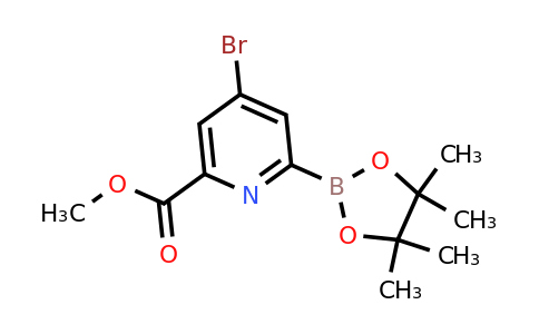 [4-Bromo-6-(methoxycarbonyl)pyridin-2-YL]boronic acid pinacol ester