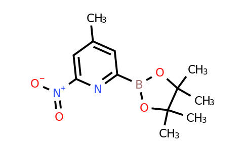 (4-Methyl-6-nitropyridin-2-YL)boronic acid pinacol ester