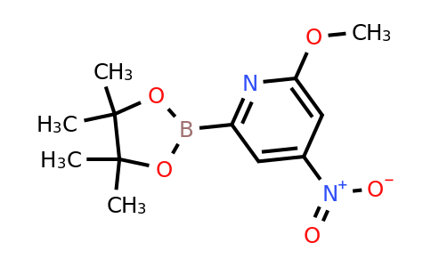 (6-Methoxy-4-nitropyridin-2-YL)boronic acid pinacol ester