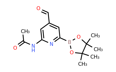 [6-(Acetylamino)-4-formylpyridin-2-YL]boronic acid pinacol ester