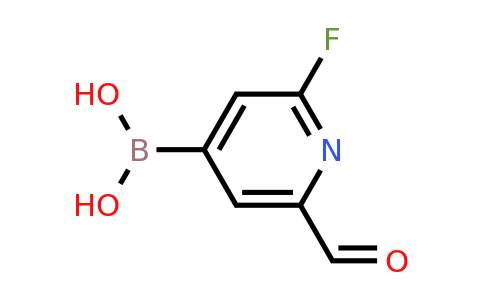 (2-Fluoro-6-formylpyridin-4-YL)boronic acid