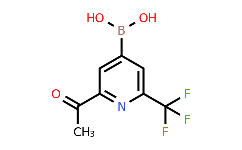 [2-Acetyl-6-(trifluoromethyl)pyridin-4-YL]boronic acid