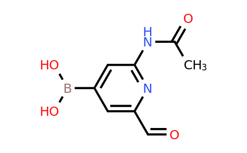 [2-(Acetylamino)-6-formylpyridin-4-YL]boronic acid