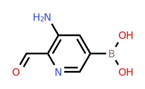 (5-Amino-6-formylpyridin-3-YL)boronic acid