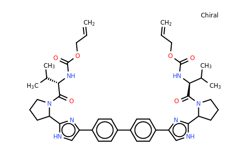Diallyl(2S,2'S)-1,1'-(2,2'-(4,4'-(biphenyl-4,4'-diyl)bis(1H-imidazole-4,2-diyl))bis(pyrrolidine-2,1-diyl))bis(3-methyl-1-oxobutane-2,1-diyl)dicarbamate