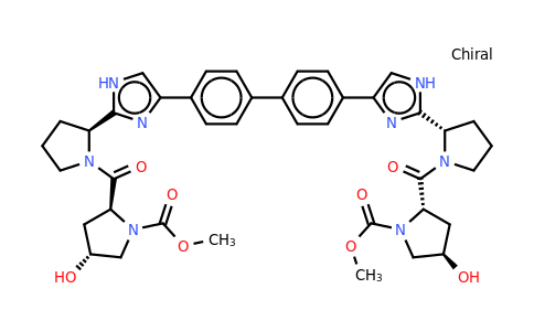 (3R,3'R,5S,5'S)-Dimethyl 5,5'-(2S,2'S)-2,2'-(4,4'-(biphenyl-4,4'-diyl)bis(1H-imidazole-4,2-diyl))bis(pyrrolidine-2,1-diyl)bis(oxomethylene)bis(3-hydroxypyrrolidine-1-carboxylate)
