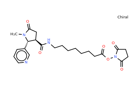 2,5-Dioxopyrrolidin-1-YL-8-((2R,3R)-1-methyl-5-oxo-2-(pyridin-3-YL)pyrrolidine-3-carboxamido)octanoate
