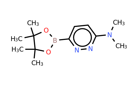 N,N-dimethyl-6-(4,4,5,5-tetramethyl-1,3,2-dioxaborolan-2-YL)pyridazin-3-amine