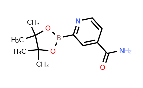 2-(4,4,5,5-Tetramethyl-1,3,2-dioxaborolan-2-YL)isonicotinamide
