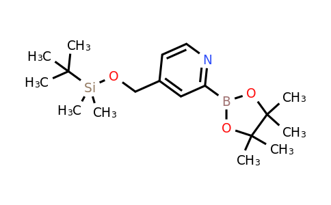 4-((Tert-butyldimethylsilyloxy)methyl)-2-(4,4,5,5-tetramethyl-1,3,2-dioxaborolan-2-YL)pyridine