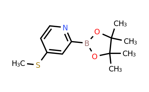 4-(Methylthio)-2-(4,4,5,5-tetramethyl-1,3,2-dioxaborolan-2-YL)pyridine