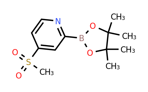 4-(Methylsulfonyl)-2-(4,4,5,5-tetramethyl-1,3,2-dioxaborolan-2-YL)pyridine