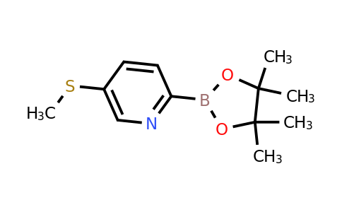 5-(Methylthio)-2-(4,4,5,5-tetramethyl-1,3,2-dioxaborolan-2-YL)pyridine