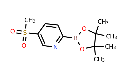 5-(Methylsulfonyl)-2-(4,4,5,5-tetramethyl-1,3,2-dioxaborolan-2-YL)pyridine