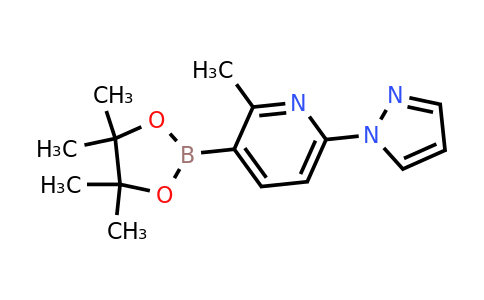 2-Methyl-6-(1H-pyrazol-1-YL)-3-(4,4,5,5-tetramethyl-1,3,2-dioxaborolan-2-YL)pyridine