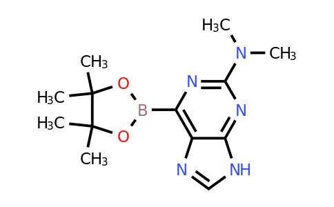 2-(Dimethylamino)-9H-purin-6-ylboronic acid pinacol ester