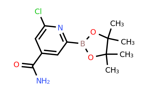 4-Carbamoyl-6-chloropyridin-2-ylboronic acid pinacol ester