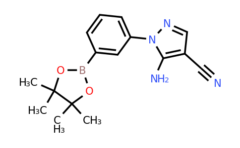 3-(5-Amino-4-cyano-1H-pyrazol-1-YL)phenylboronic acid pinacol ester