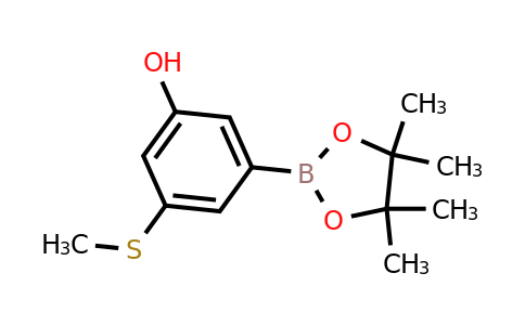 3-(Methylthio)-5-(4,4,5,5-tetramethyl-1,3,2-dioxaborolan-2-YL)phenol