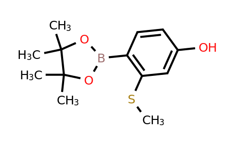 3-(Methylthio)-4-(4,4,5,5-tetramethyl-1,3,2-dioxaborolan-2-YL)phenol