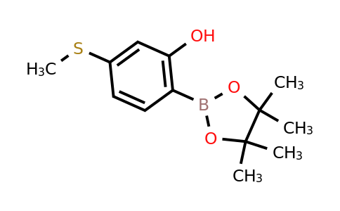 5-(Methylthio)-2-(4,4,5,5-tetramethyl-1,3,2-dioxaborolan-2-YL)phenol