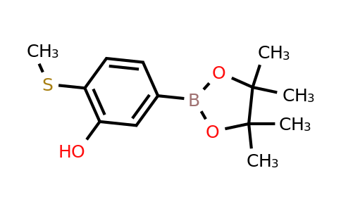 2-(Methylthio)-5-(4,4,5,5-tetramethyl-1,3,2-dioxaborolan-2-YL)phenol