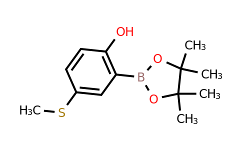 4-(Methylthio)-2-(4,4,5,5-tetramethyl-1,3,2-dioxaborolan-2-YL)phenol