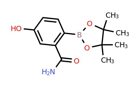5-Hydroxy-2-(4,4,5,5-tetramethyl-1,3,2-dioxaborolan-2-YL)benzamide