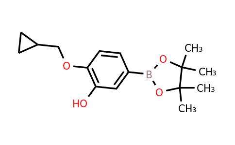 2-(Cyclopropylmethoxy)-5-(4,4,5,5-tetramethyl-1,3,2-dioxaborolan-2-YL)phenol