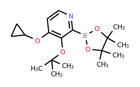 3-Tert-butoxy-4-cyclopropoxy-2-(4,4,5,5-tetramethyl-1,3,2-dioxaborolan-2-YL)pyridine