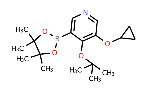 4-Tert-butoxy-3-cyclopropoxy-5-(4,4,5,5-tetramethyl-1,3,2-dioxaborolan-2-YL)pyridine