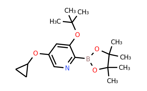 3-Tert-butoxy-5-cyclopropoxy-2-(4,4,5,5-tetramethyl-1,3,2-dioxaborolan-2-YL)pyridine