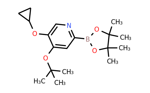 4-Tert-butoxy-5-cyclopropoxy-2-(4,4,5,5-tetramethyl-1,3,2-dioxaborolan-2-YL)pyridine