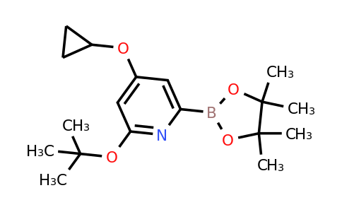 2-Tert-butoxy-4-cyclopropoxy-6-(4,4,5,5-tetramethyl-1,3,2-dioxaborolan-2-YL)pyridine