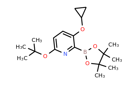6-Tert-butoxy-3-cyclopropoxy-2-(4,4,5,5-tetramethyl-1,3,2-dioxaborolan-2-YL)pyridine