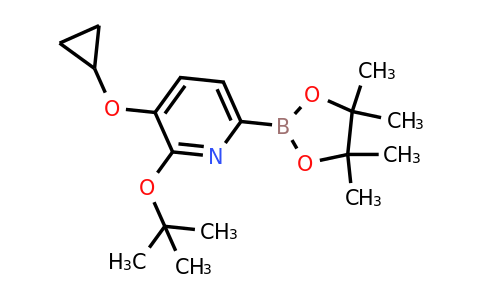 2-Tert-butoxy-3-cyclopropoxy-6-(4,4,5,5-tetramethyl-1,3,2-dioxaborolan-2-YL)pyridine