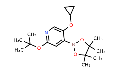 2-Tert-butoxy-5-cyclopropoxy-4-(4,4,5,5-tetramethyl-1,3,2-dioxaborolan-2-YL)pyridine
