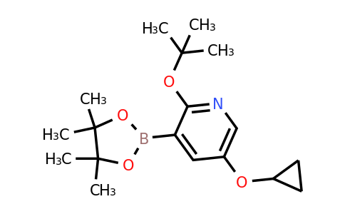 2-Tert-butoxy-5-cyclopropoxy-3-(4,4,5,5-tetramethyl-1,3,2-dioxaborolan-2-YL)pyridine