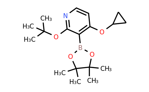2-Tert-butoxy-4-cyclopropoxy-3-(4,4,5,5-tetramethyl-1,3,2-dioxaborolan-2-YL)pyridine