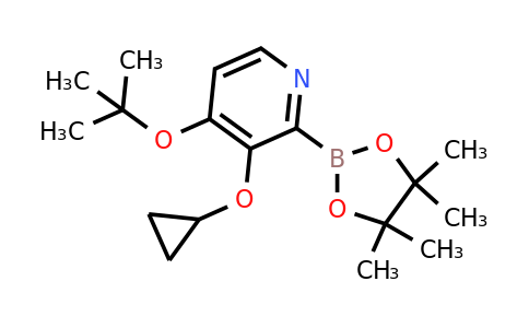 4-Tert-butoxy-3-cyclopropoxy-2-(4,4,5,5-tetramethyl-1,3,2-dioxaborolan-2-YL)pyridine