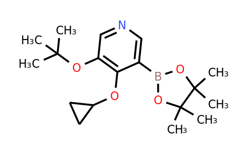 3-Tert-butoxy-4-cyclopropoxy-5-(4,4,5,5-tetramethyl-1,3,2-dioxaborolan-2-YL)pyridine