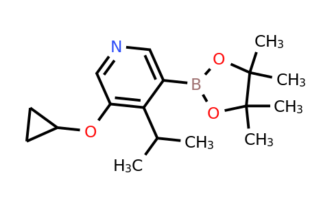 3-Cyclopropoxy-4-isopropyl-5-(4,4,5,5-tetramethyl-1,3,2-dioxaborolan-2-YL)pyridine