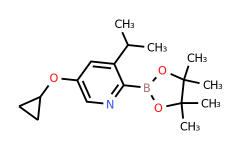 5-Cyclopropoxy-3-isopropyl-2-(4,4,5,5-tetramethyl-1,3,2-dioxaborolan-2-YL)pyridine