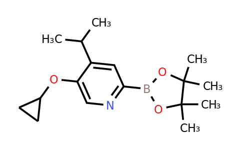 5-Cyclopropoxy-4-isopropyl-2-(4,4,5,5-tetramethyl-1,3,2-dioxaborolan-2-YL)pyridine