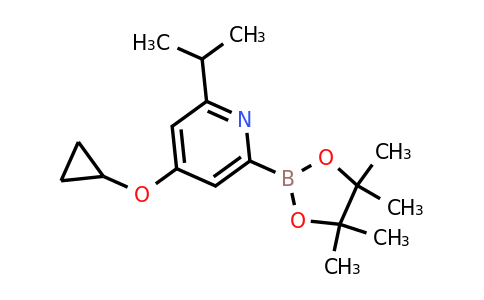 4-Cyclopropoxy-2-isopropyl-6-(4,4,5,5-tetramethyl-1,3,2-dioxaborolan-2-YL)pyridine