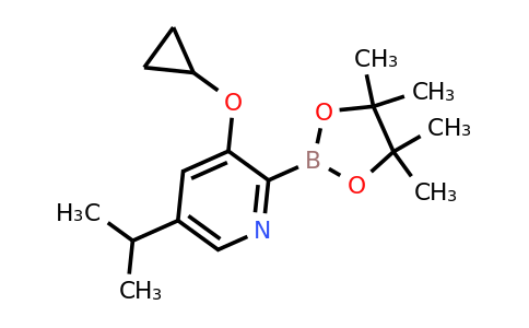 3-Cyclopropoxy-5-isopropyl-2-(4,4,5,5-tetramethyl-1,3,2-dioxaborolan-2-YL)pyridine