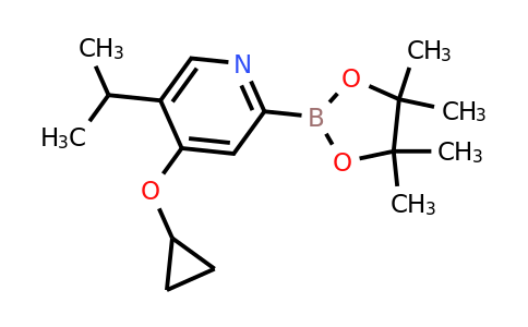 4-Cyclopropoxy-5-isopropyl-2-(4,4,5,5-tetramethyl-1,3,2-dioxaborolan-2-YL)pyridine