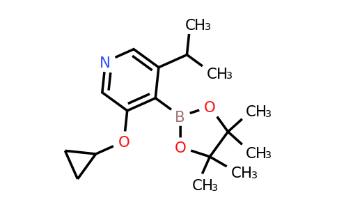 3-Cyclopropoxy-5-isopropyl-4-(4,4,5,5-tetramethyl-1,3,2-dioxaborolan-2-YL)pyridine